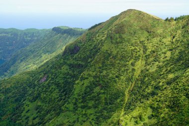 Parazore adalarındaki yeşil dağ manzarası