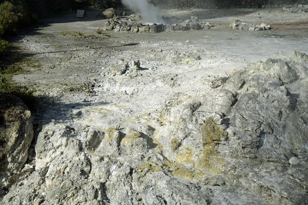 Vapeur Volcanique Chaude Sur Les Îles Açores — Photo