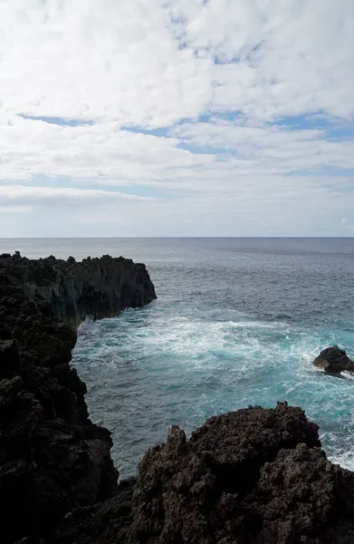 Áspera Costa Nord Salvaje Azores Isla Sao Miguel — Foto de Stock