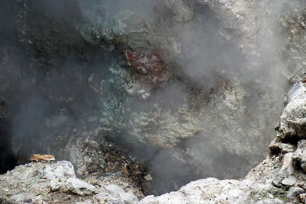 Hot Volcanic Steam River Furnas — Stock Photo, Image