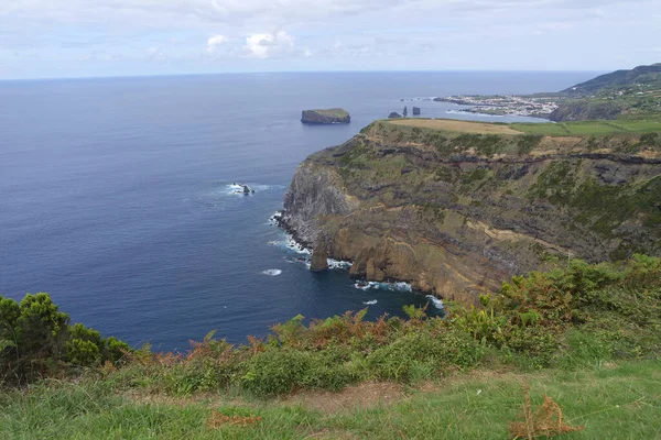 Grönt Landskap Azores Sao Miguel — Stockfoto