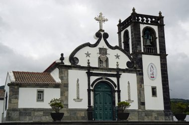 Azores Adası Sao Miguel 'deki geleneksel kilise.