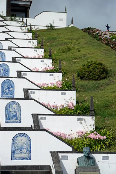 Ermida Nossa Senhora Paz Templom Azori Szigeteken — Stock Fotó