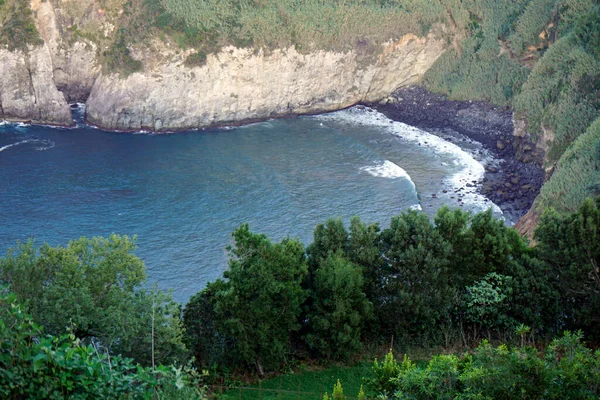 Живописный Прибрежный Пейзаж Острова Сан Мигель — стоковое фото