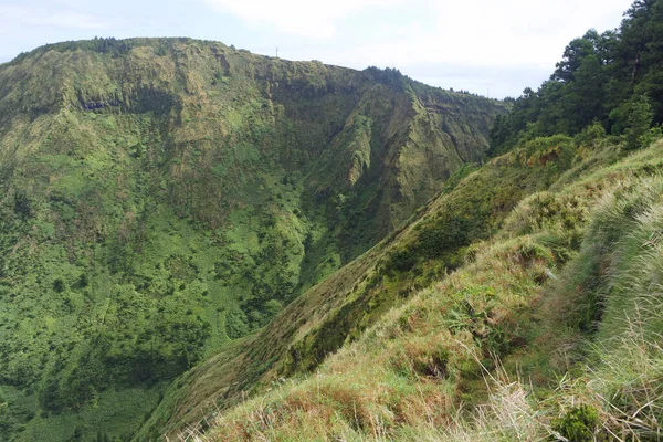 Scenic Green Mountain Landscape Azores Islands — Stock Photo, Image