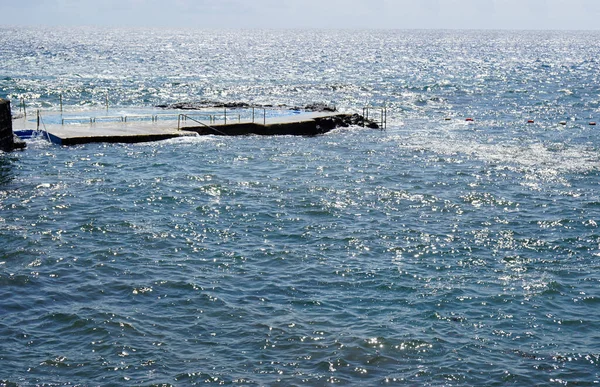 Naturschwimmbecken Atlantik Ozean Auf Den Azoren — Stockfoto