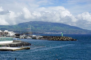 Ponta Delgada Limanı, Azores Adası Sao Miguel.