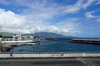 Ponta Delgada Limanı, Azores Adası Sao Miguel.