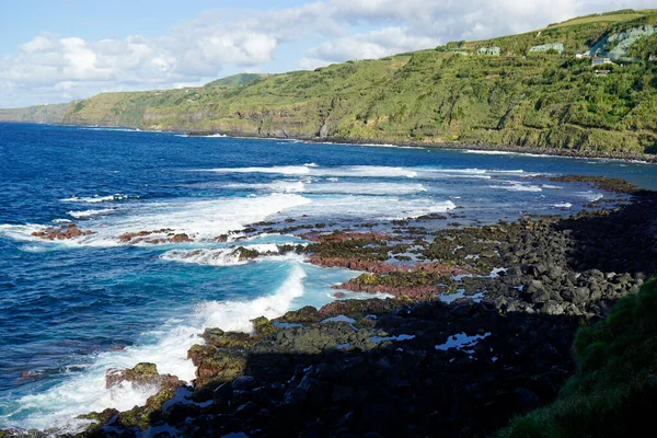 Zöld Táj Azori Szigeteken Sao Miguel — Stock Fotó