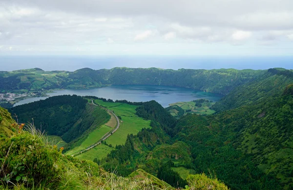 Grüne Natur Auf Den Wunderschönen Azoreninseln — Stockfoto