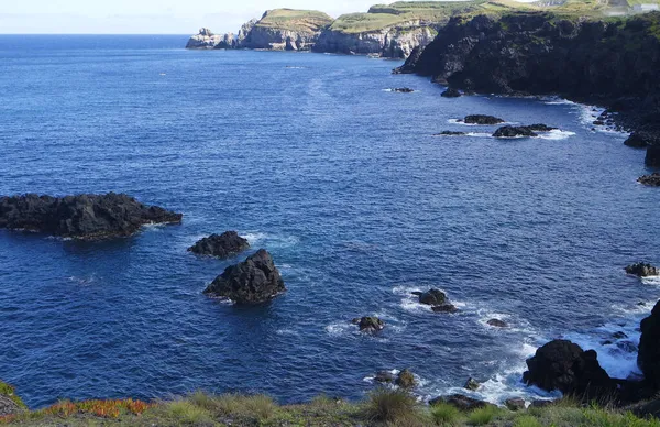 Áspera Costa Nord Salvaje Azores Isla Sao Miguel —  Fotos de Stock