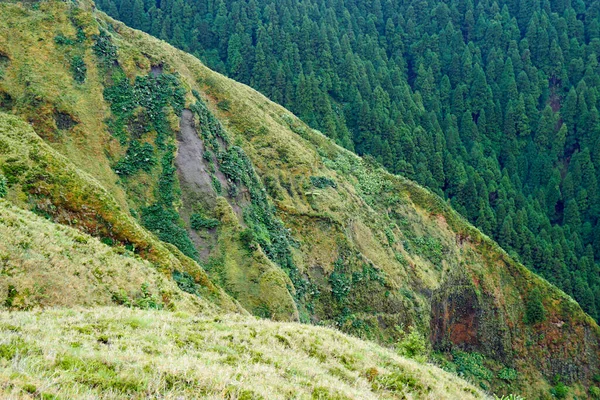 Scenic Green Mountain Landscape Azores Islands — Stock Photo, Image