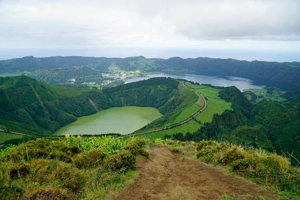 Green Landscape Azores Island Sao Miguel — Stock Photo, Image