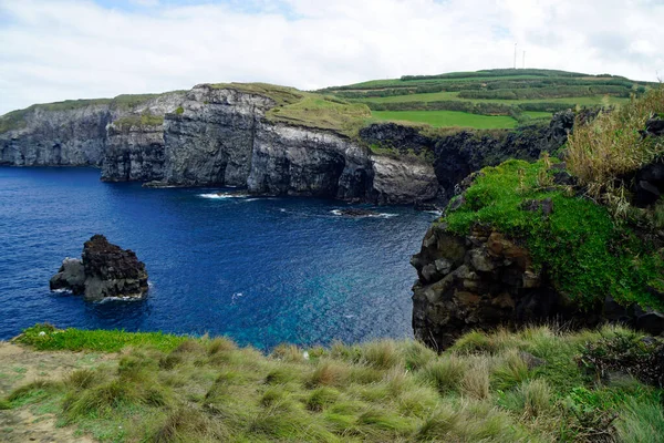 Grönt Landskap Azores Sao Miguel — Stockfoto