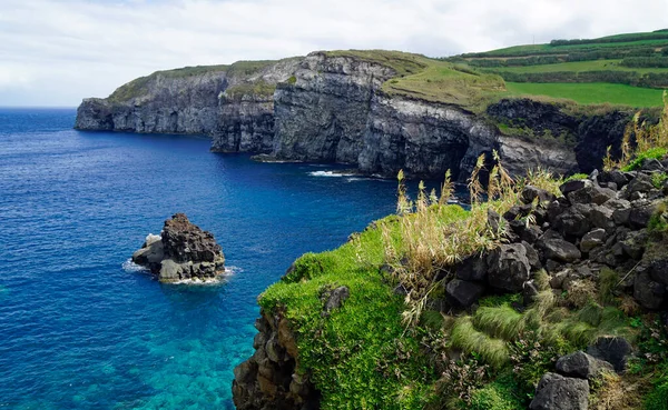 Paisaje Verde Isla Las Azores Sao Miguel —  Fotos de Stock