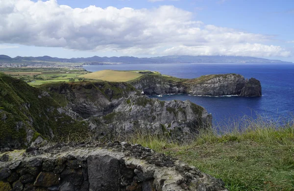 Zielony Krajobraz Wyspie Azory Sao Miguel — Zdjęcie stockowe