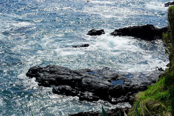 Přírodní Koupaliště Atlantickém Océnu Azórech — Stock fotografie