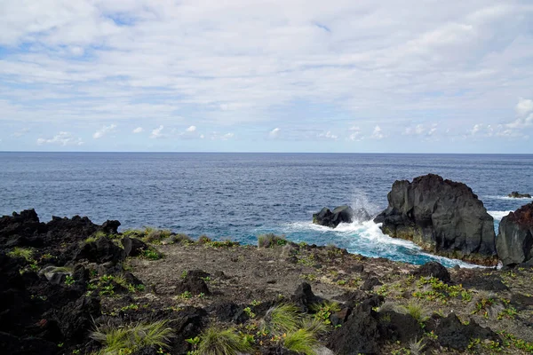 Drsné Divoké Nord Pobřeží Azores Ostrov Sao Miguel — Stock fotografie