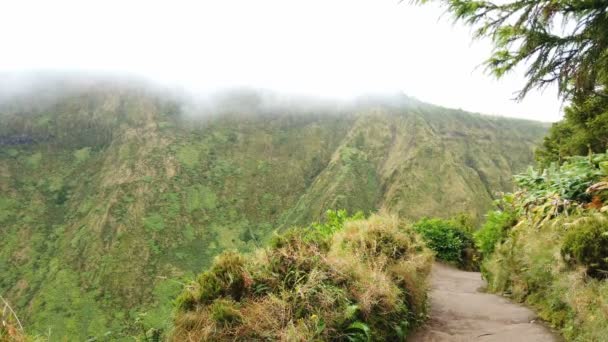 Increíble Paisaje Verde Isla Las Azores Sao Miguel — Vídeos de Stock