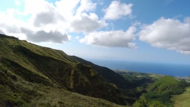 Increíble Paisaje Montaña Las Islas Las Azores — Vídeos de Stock
