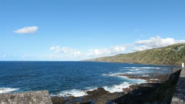 Costa Salvaje Azores Isla Sao Miguel — Vídeos de Stock