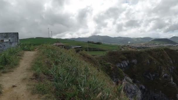 Côte Sauvage Rugueuse Des Açores Île Sao Miguel — Video