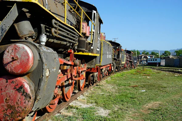 Küba Trinidad Eski Lokomotifler Trenler — Stok fotoğraf