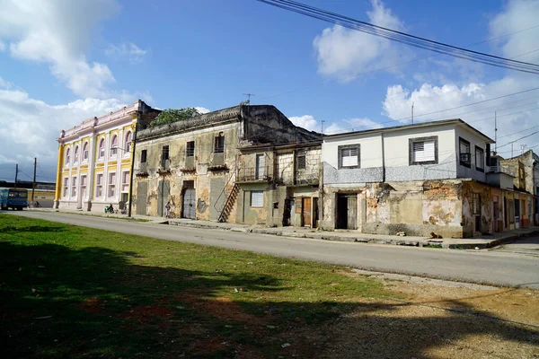 Vieilles Maisons Colorées Dans Les Rues Cardenas Sur Cuba — Photo