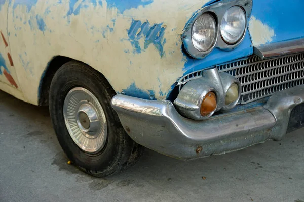 Staré Klasické Auto Ulicích Havany Kuba — Stock fotografie