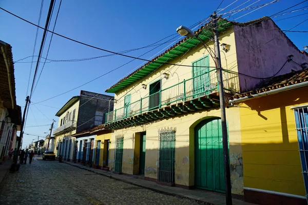 Färgglada Hus Gatorna Trinidad Kuba — Stockfoto