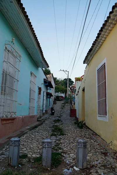 Farverige Huse Gaderne Trinidad Cuba - Stock-foto