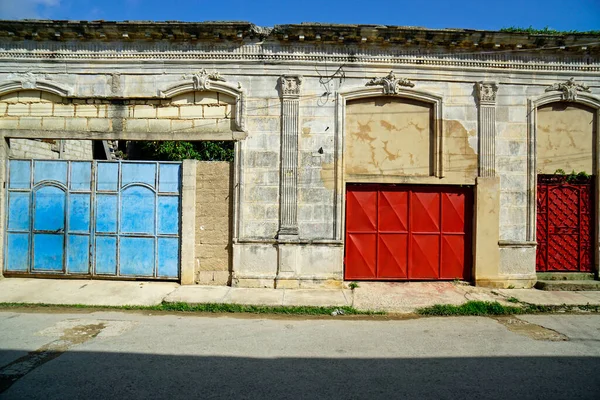 Casas Velhas Coloridas Nas Ruas Cardenas Cuba — Fotografia de Stock