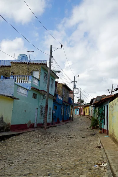 Färgglada Hus Gatorna Trinidad Kuba — Stockfoto