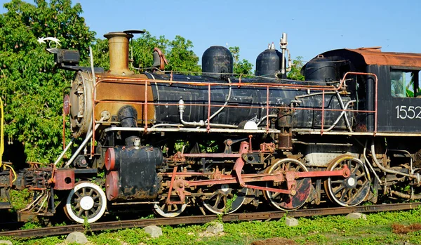 库巴三洲的旧机车和火车 — 图库照片
