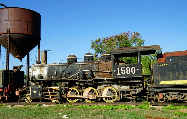 Locomotoras Antiguas Trenes Trinidad Cuba —  Fotos de Stock