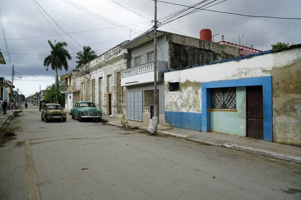 Carro Velho Nas Ruas Cardenas Kuba — Fotografia de Stock