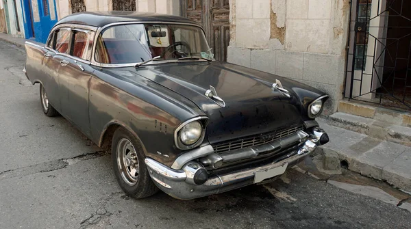 Gammal Klassisk Bil Gatorna Matanzas Kuba — Stockfoto