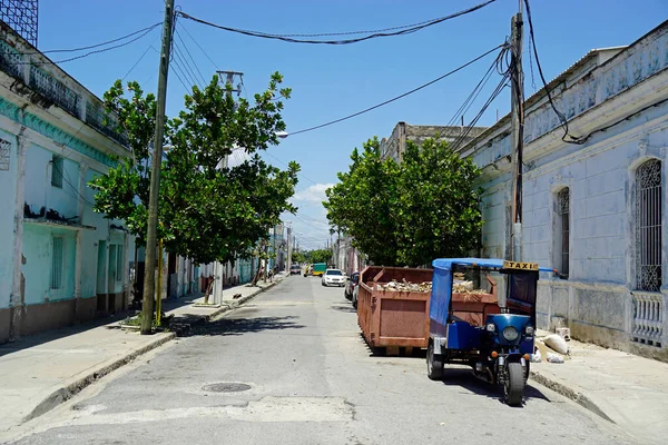 Δρόμοι Του Cienfuegos Στην Κούβα Τυπικά Σπίτια — Φωτογραφία Αρχείου