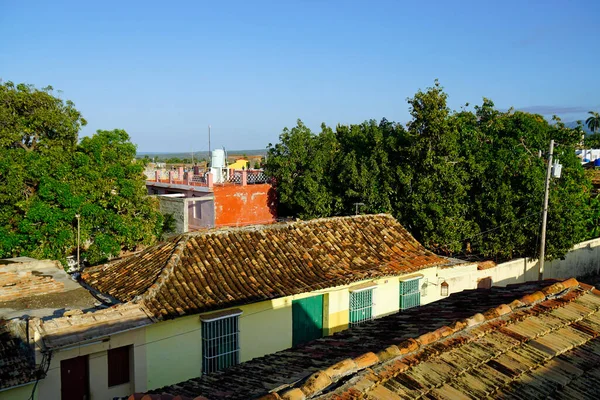 Case Colorate Nelle Strade Trinidad Cuba — Foto Stock