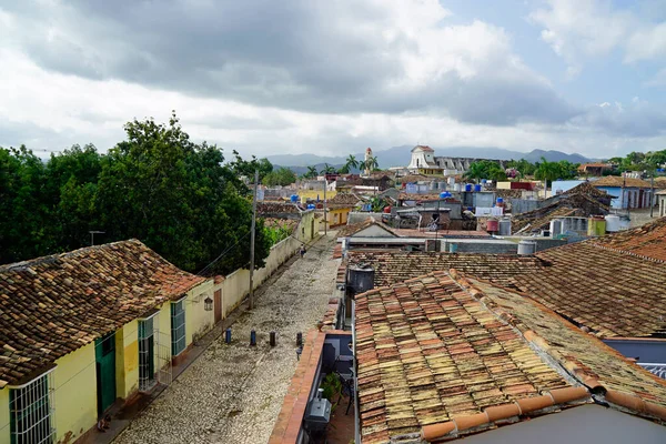 Case Colorate Nelle Strade Trinidad Cuba — Foto Stock