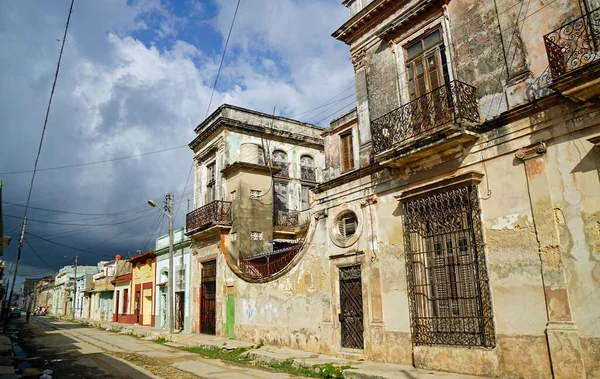 Casas Velhas Coloridas Nas Ruas Cardenas Cuba — Fotografia de Stock