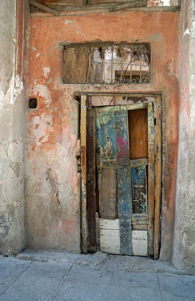 Maisons Colorées Délabrées Havane — Photo