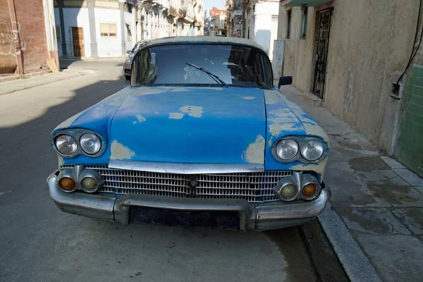 Старый Классический Автомобиль Улицах Хавана Куба — стоковое фото