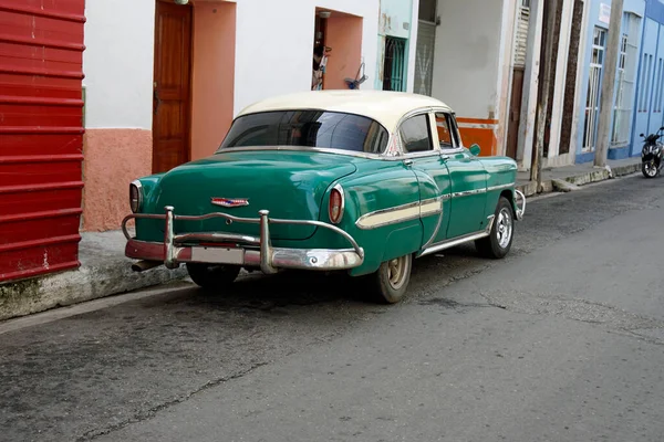Gammal Klassisk Bil Gatorna Matanzas Kuba — Stockfoto