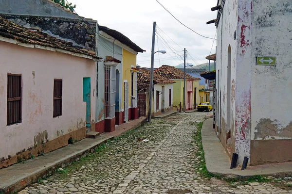 Case Colorate Nelle Strade Trinidad Cuba — Foto Stock