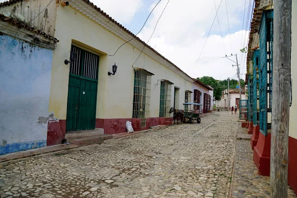 Casas Coloridas Nas Ruas Trinidad Cuba — Fotografia de Stock