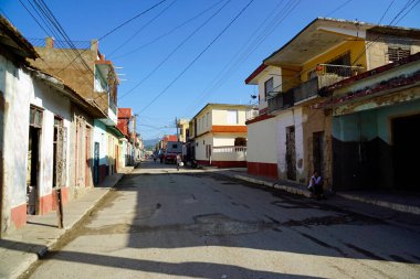 Trinidad, Küba, Mayıs 2022: Şehrin merkezindeki hareketli sokaklar