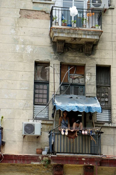 Гавана Куба Около 2022 Года Оживленные Улицы Хавана Вьеха Выходные — стоковое фото