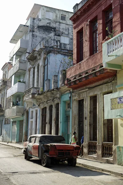 Habana Cuba Alrededor Mayo 2022 Coches Antiguos Clásicos Las Calles — Foto de Stock