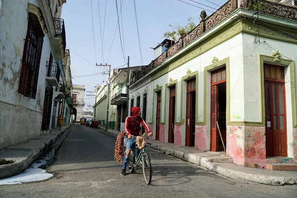 Matanzas Cuba Por Volta Maio 2022 Verdor Bicicleta Vendendo Legumes — Fotografia de Stock